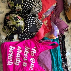 🌊 Swimsuit Lot – XL / 1X / Plus Size – Mixed Brands (Cupshe, Time & Tru, etc.)